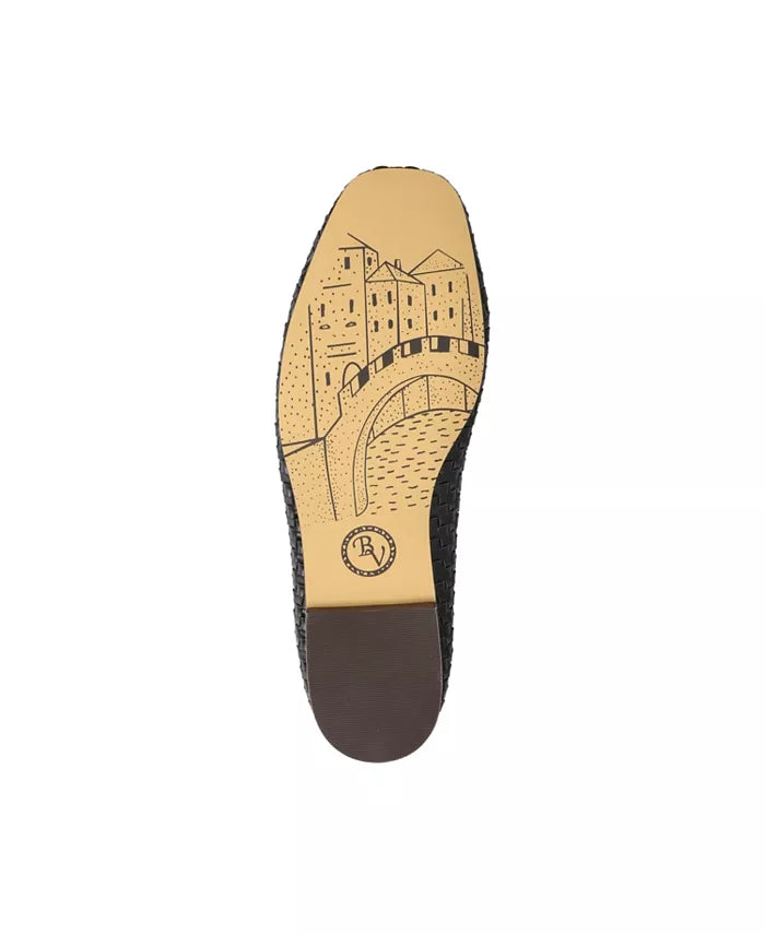 Bella Vita Women Kimiko Leather (Black Woven) 51-2551