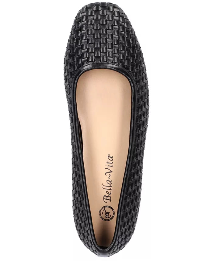 Bella Vita Women Kimiko Leather (Black Woven) 51-2551