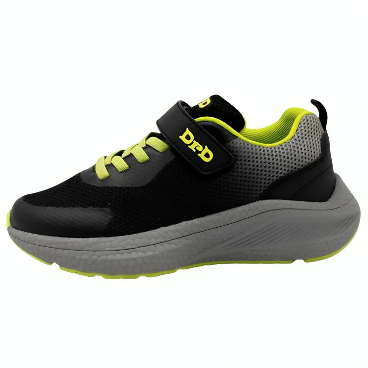 DrD Kid Turbo Sneaker (Black/Lime)